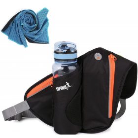   Fekete sport övtáska futáshoz és szabadidős tevékenységekhez