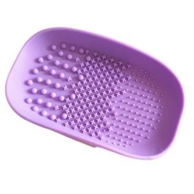   Lila szilikon sminkecset tisztító pad hatékony tisztításhoz
