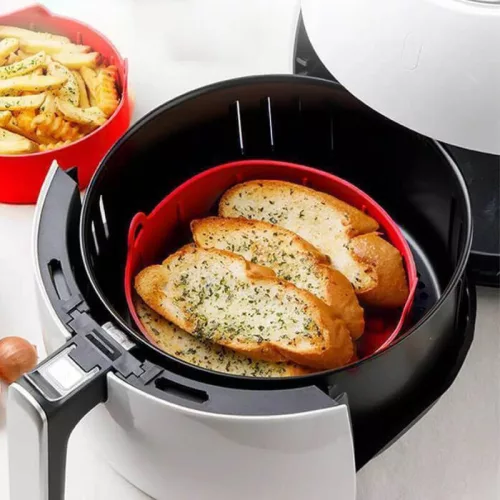 Szilikon sütőedény Air Fryer-hez, hőálló, tapadásmentes, 16 cm átmérőjű