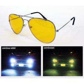   Szemüveg éjszakai vezetéshez - Kontrasztjavító lencsékkel és csökkentett tükröződéssel