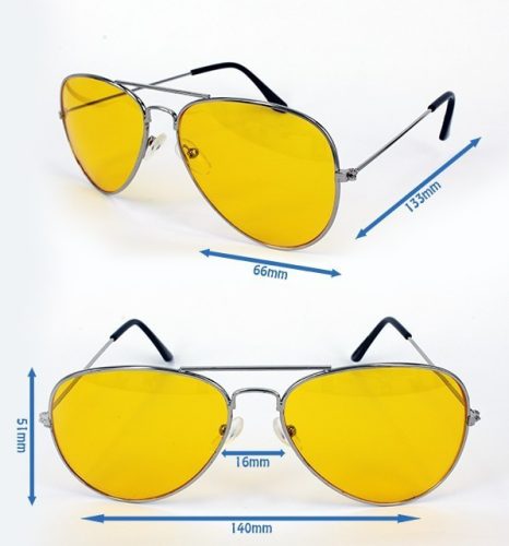 Szemüveg éjszakai vezetéshez - Kontrasztjavító lencsékkel és csökkentett tükröződéssel