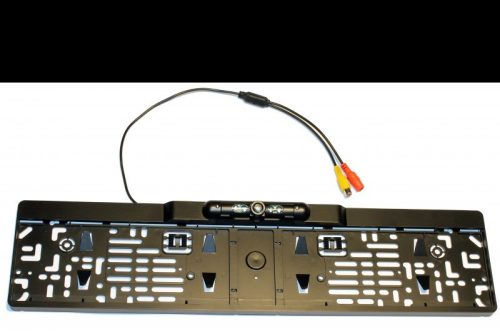 Rendszámtábla keretbe épített éjjellátó tolatókamera autókhoz