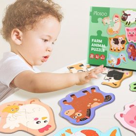   Koaics Színes Állatos Kirakó Játék Kisgyermekeknek Fejlesztő Puzzle