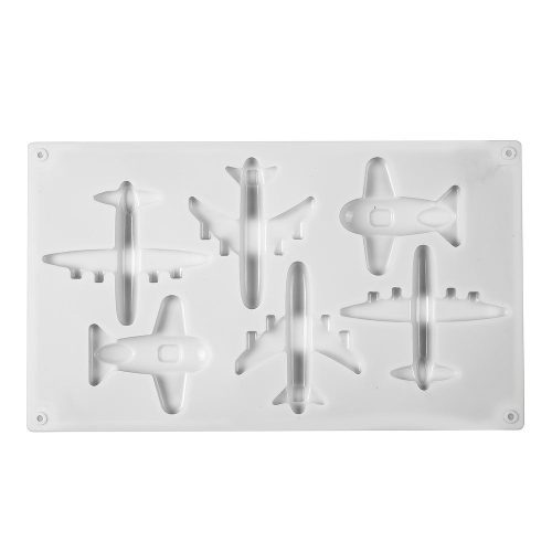 6 üreges szilikon repülőgép alakú sütőforma tortákhoz és desszertekhez