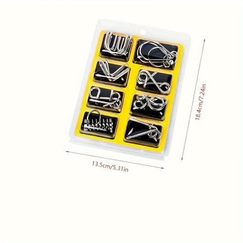 Fém logikai kirakós játék készlet felnőtteknek és gyerekeknek