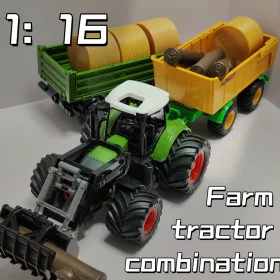   3 az 1-ben farmi traktor játék kombinált készlet gyerekeknek kreatív építéshez