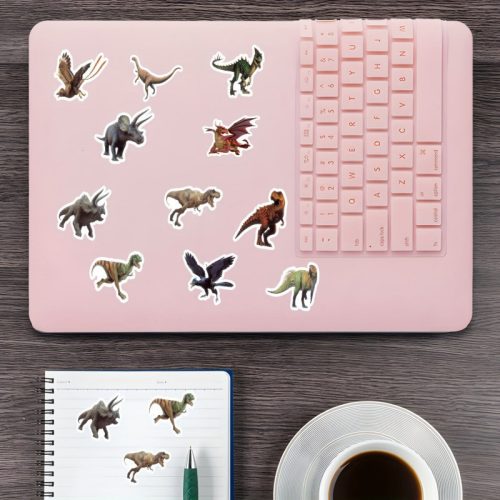 550 db-os Dinoszauruszos Matricatekercs Dínó 1 - Kreatív Gyermekfoglalkoztató és Dekorációs Csomag