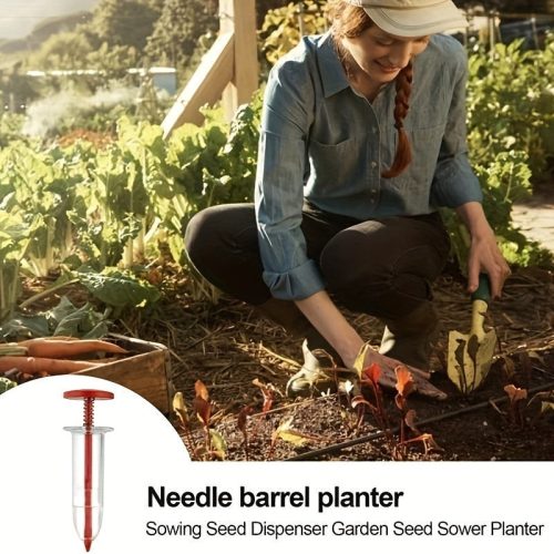 Mini kézi magvető fecskendő kertészeti vetőmag adagoláshoz