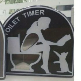  WC időmérő homokóra Férfi - fürdőszobai időzítő eszköz