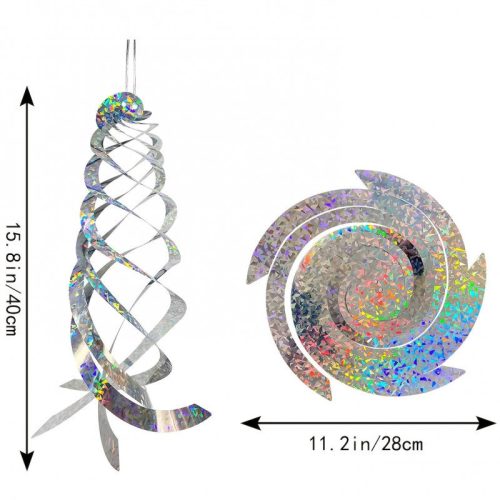 2db Madárriasztó Fényvisszaverő Spirál Kültéri Használatra