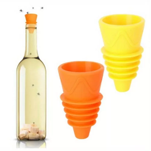 2db Muslica csapda, gyümölcslégy fogó palackdugó, hatékony kártevőirtó rendszer otthoni használatra