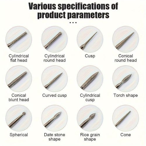 30db Gyémántfejű Csiszoló Készlet Gravírozógéphez - Precíziós Kiegészítők