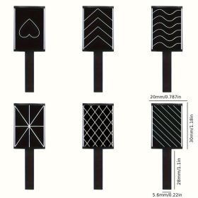   Mágneses Pálca 3D Macskaszem Gélhez - Varázslatos Köröm Művészeti Manikűr Eszköz UV Gélhez