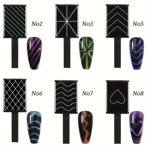 Mágneses Pálca 3D Macskaszem Gélhez - Varázslatos Köröm Művészeti Manikűr Eszköz UV Gélhez