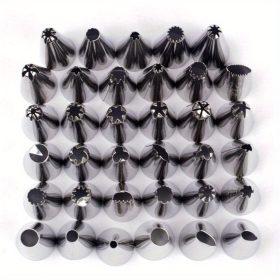   10 darabos Rozsdamentes Acél Tortadíszítő Készlet - DIY Cukormáz Fúvókák Süteményekhez és Péksüteményekhez, Konyhai Sütőeszközök Sütéshez és Dekoráláshoz