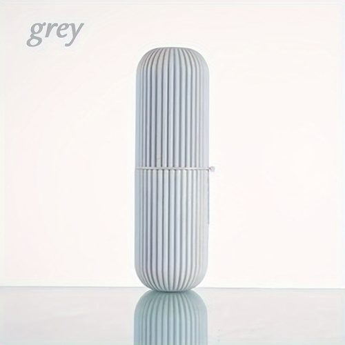 Hordozható fogkefe tartó pohár utazáshoz, rózsaszín színben