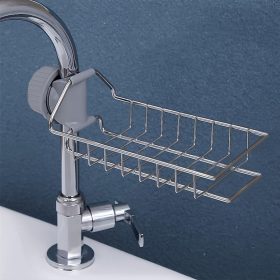   Rozsdamentes acél konyhai csaptelep szivacstartó - Praktikus tároló megoldás a mosogatóhoz