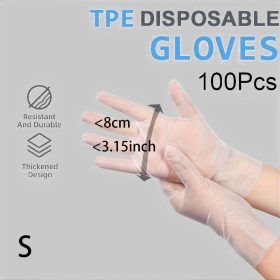   100db Eldobható Latex Kesztyű Higiéniai Használatra, 100db-S