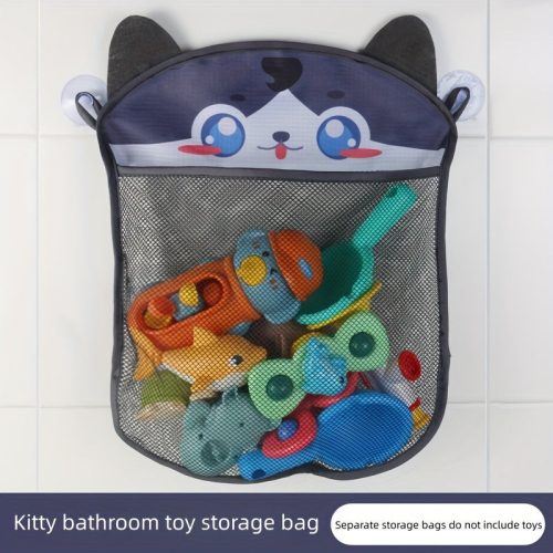 Fürdőszobai játék tároló akasztós háló Kis Sárga Kacsa - Gyermek fürdőkád játék rendező háló praktikus tároláshoz