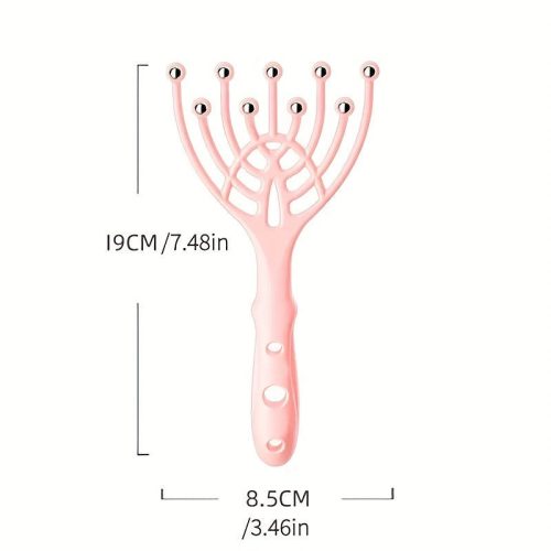 Fej masszírozó és fejbőr vakaró eszköz Rózsaszín színben
