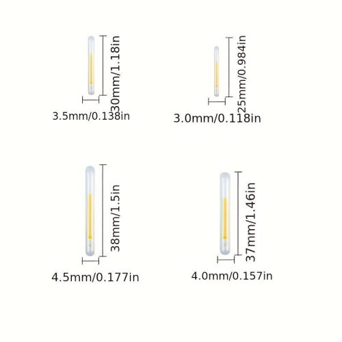 20 db fluoreszkáló világító fénypálcika éjszakai horgászathoz, 4,5 mm – növelje a fogást hatékonyan
