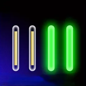   20 db fluoreszkáló világító fénypálcika éjszakai horgászathoz, 4,5 mm – növelje a fogást hatékonyan
