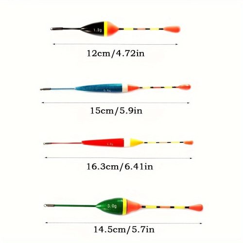 10 Darabos Vegyes Méretű Horgász Úszó Készlet