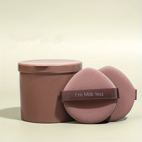 7 db Air Cushion Puff újrafelhasználható sminkszivacs nedves és száraz használatra, folyadékhoz, krémhez, alapozóhoz és púderhez, Barna - 7 DB