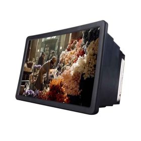   Teleszkópos Mobiltelefon Kijelző Nagyító - Fekete, Hordozható Képernyőnagyító Okostelefonokhoz