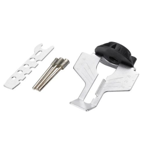 Láncélező készlet, láncfűrész élező adapter szett multiszerszámhoz, precíziós karbantartó eszköz faipari munkákhoz