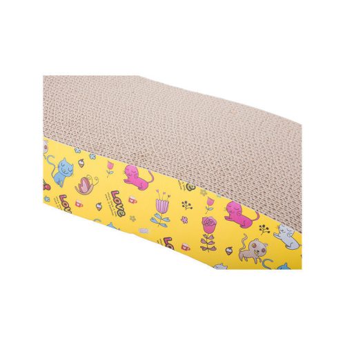 Karton Hullám Macska Kaparó Macskamentával - Vízszintes Kaparófelület Macskáknak