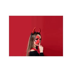   Ördög Szarv Fejpánt Halloween és Farsangi Jelmez Kiegészítő Gyerekeknek és Felnőtteknek