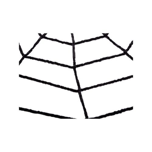 Fekete Mesterséges Nagy Pókháló Halloween Dekoráció - Beltéri és Kültéri Használatra