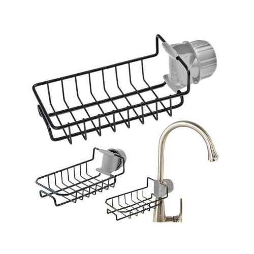 Mosogató rendező konyhai tároló kosár csapra szerelhető polc