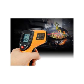   Érintésmentes lézeres hőmérő -50°C és +380°C közötti mérési tartománnyal