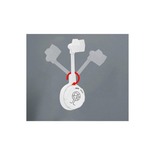 Zuhanyszett szívókorongos tartóval - fürdőszobai kiegészítő a zuhanyfej kényelmes tárolásához