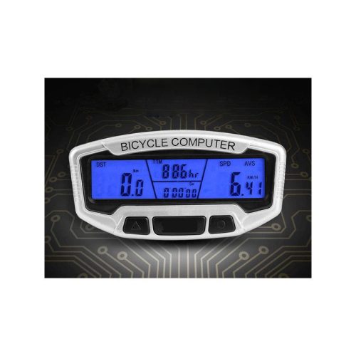 Vízálló LCD kerékpár számláló 28 funkcióval - kerékpáros sebességmérő és távolságmérő eszköz