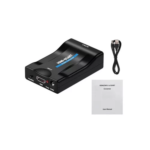 Scart to HDMI  AV Euro Full HD Átalakító - 1080p Converter Adapter TV és Monitor Kompatibilitással