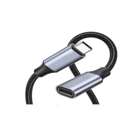   2 méteres fekete USB-C Type C kábel - gyors töltés és adatátvitel, gyári minőségű és tartós kivitel