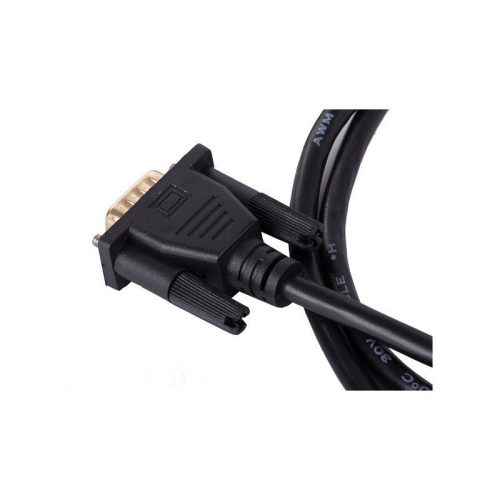 Aranyozott VGA - HDMI átalakító kábel, 2 méter, Full HD kompatibilis csatlakozókkal - D-sub kábel