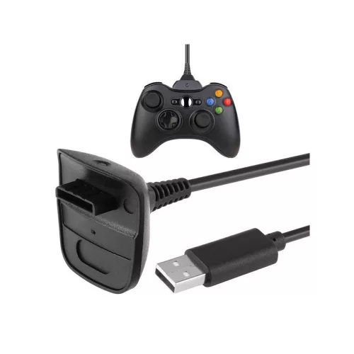 Xbox 360 USB Töltőkábel Kontrollerhez - Játék Kiegészítő és Töltőkábel Xbox 360 Tartozékokhoz