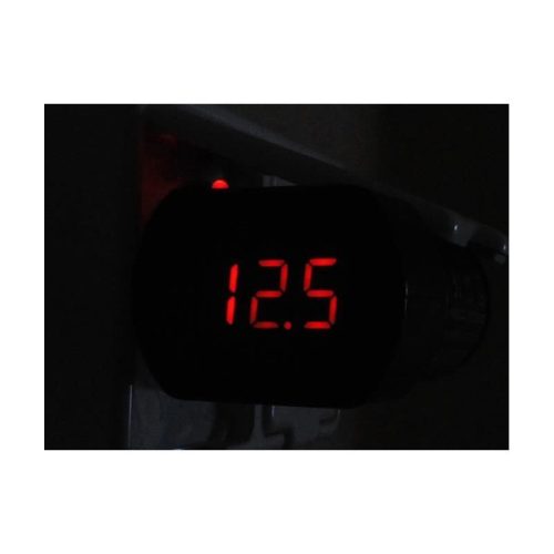 Digitális 12V autós feszültségmérő és voltmérő kijelző autós elektronikai mérőeszköz