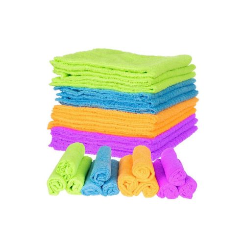 12 darab mikroszálas törlőkendő szett - hatékony tisztításhoz és portalanításhoz