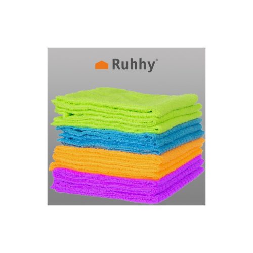 12 darab mikroszálas törlőkendő szett - hatékony tisztításhoz és portalanításhoz