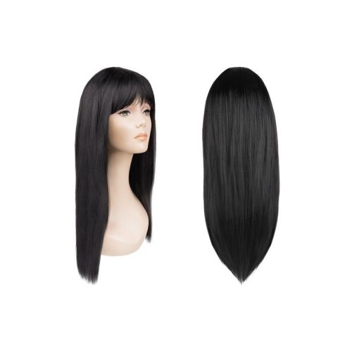 Fekete hosszú női paróka - divatos frizurákhoz, cosplayhoz és bulikhoz - online rendelés Magyarországon