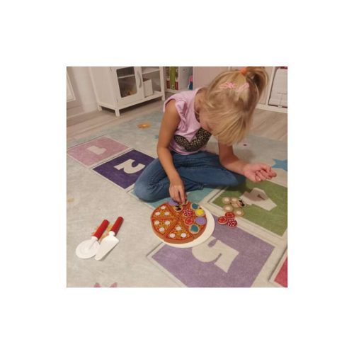 Fa pizza készlet gyerekeknek - 22471, kreatív szerepjátékhoz