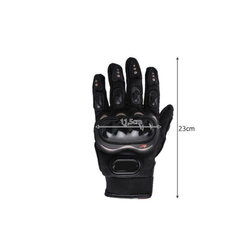 Extra Nagy Méretű Vízálló Motoros Kesztyű 22632 - Fekete - Kényelmes Kézvédő Kiváló Fogással