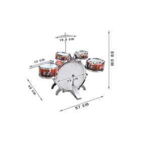   Gyerek Dobok XL 22464 - Zenés Játék Gyermekeknek, Hangszer Készlet Doboláshoz és Gyerek Zenekarhoz