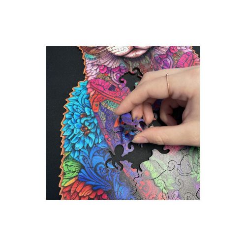 Kruzzel 22878 - 1000 darabos fa kirakó puzzle, logikai és kreatív gyerek játék