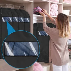   Prémium Szőtt Anyagú Ruhahuzat 60x100cm, Ruha Tárolásához és Védelméhez